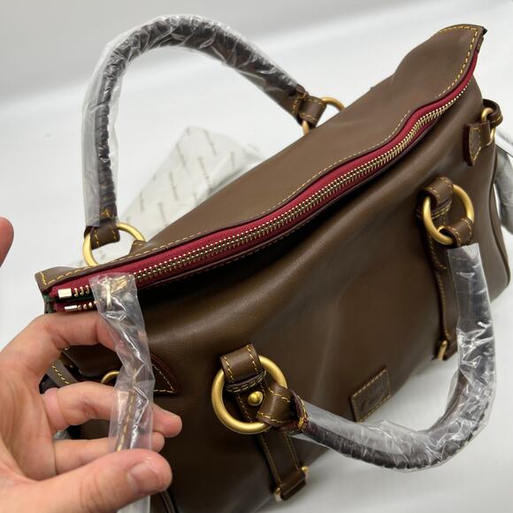 Dooney & Bourke Women Handbags Florentine Leather Satchel Elephant - Picture 13 of 16